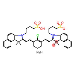 2-[2-[2-氯-3-[[1,3-二氢-1,1-二甲基-3-(4-磺酸丁基)-2H-苯并[E]吲哚-2-亚基]-亚乙基]-1-环己烯-1-基]-乙烯基]-1,1-二甲基-3-(4-磺酸丁基)-1H-苯并[E]吲哚氢氧化物 内盐,钠盐