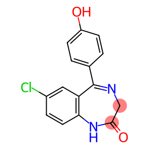 2H-1,4-Benzodiazepin-2-one, 7-chloro-1,3-dihydro-5-(4-hydroxyphenyl)-