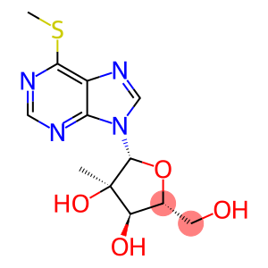 (2R,3S,4R,5R)-2-(Hydroxymethyl)-5-(2-methyl-6-(methylthio)-9H-purin-9-yl)tetrahydrofuran-3,4-diol