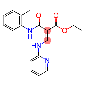 ethyl (E)-2-[(2-methylphenyl)carbamoyl]-3-(pyridin-2-ylamino)prop-2-en oate