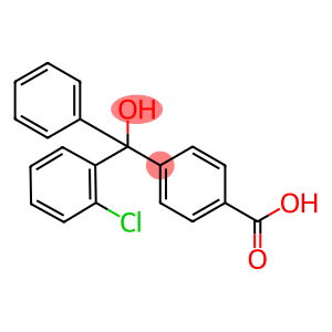 4-[(2-CHLOROPHENYL)HYDROXYPHENYLMETHYL]-BENZOIC ACID