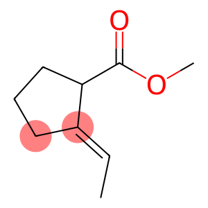 Cyclopentanecarboxylic acid, 2-ethylidene-, methyl ester, (E)- (9CI)