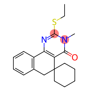 2-(ethylsulfanyl)-3-methyl-5,6-dihydrospiro(benzo[h]quinazoline-5,1'-cyclohexane)-4(3H)-one