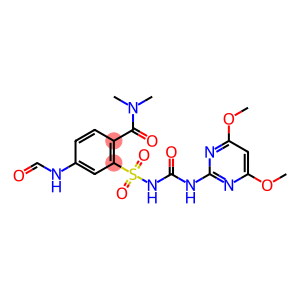 2-[3-(4,6-Dimethoxy-2-pyrimidinyl)ureidosulfonyl]-4-(formamido)-N,N-dimethylbenzamide