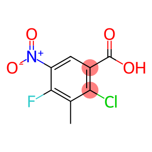 2-chloro-4-fluoro-3-methyl-5-nitrobenzoic acid