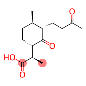 Cyclohexaneacetic acid, α,4-dimethyl-2-oxo-3-(3-oxobutyl)-, (αR,1S,3S,4R)-