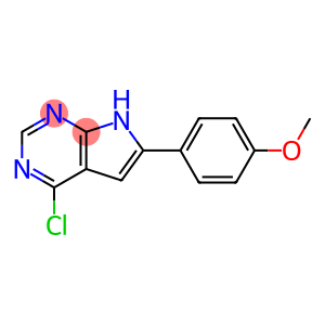 7H-Pyrrolo[2,3-D]pyrimidine, 4-chloro-6-(4-methoxyphenyl)-