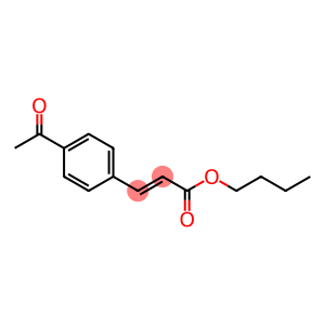 2-Propenoic acid, 3-(4-acetylphenyl)-, butyl ester, (2E)-