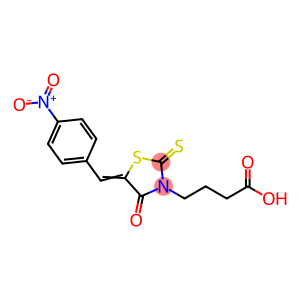 (Z)-4-(5-(4-nitrobenzylidene)-4-oxo-2-thioxothiazolidin-3-yl)butanoic acid