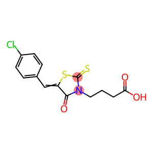 4-[5-(4-CHLORO-BENZYLIDENE)-4-OXO-2-THIOXO-THIAZOLIDIN-3-YL]-BUTYRIC ACID