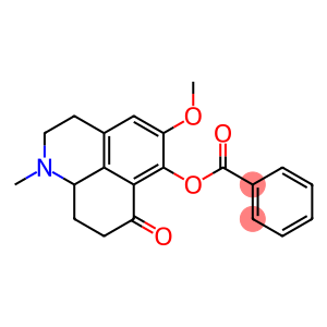 7H-Benzo[de]quinolin-7-one,  1,2,3,8,9,9a-hexahydro-6-hydroxy-5-methoxy-1-methyl-,  benzoate  (ester)  (8CI)