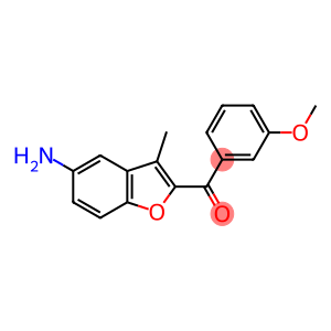 (5-amino-3-methyl-1-benzofuran-2-yl)(3-methoxyphenyl)methanone