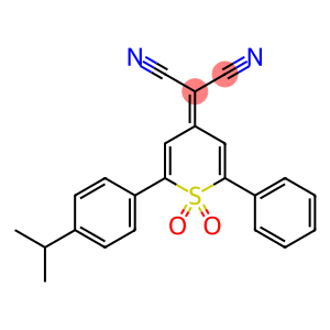 2-[2-[4-(1-甲基乙基)苯基]-1,1-二氧代-6-苯基-4H-噻喃-4-亚基]丙二腈