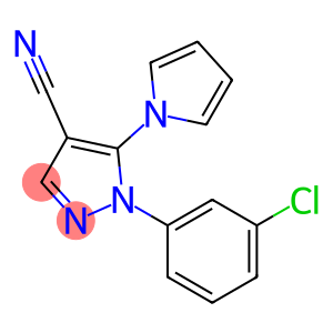 1-(3-CHLOROPHENYL)-4-CYANO-5-PYRROLOPYRAZOLE