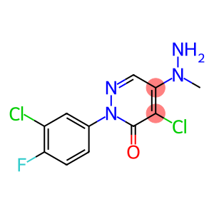 4-chloro-2-(3-chloro-4-fluorophenyl)-5-(1-methylhydrazino)-2,3-dihydropyridazin-3-one