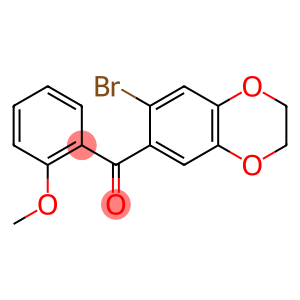 (7-BROMO-2,3-DIHYDRO-1,4-BENZODIOXIN-6-YL)(2-METHOXYPHENYL)METHANONE