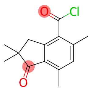 1H-Indene-4-carbonyl chloride, 2,3-dihydro-2,2,5,7-tetramethyl-1-oxo-