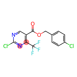 5-Pyrimidinecarboxylic acid, 2-chloro-4-(trifluoromethyl)-, (4-chlorophenyl)methyl ester