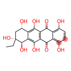 (7R)-8-Ethyl-7,8,9,10-tetrahydro-1,4,6,7β,8α,10α,11-heptahydroxy-5,12-naphthacenedione