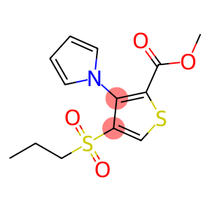 methyl 4-(propylsulphonyl)-3-(1H-pyrrol-1-yl)thiophene-2-carboxylate