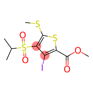 Methyl 3-iodo-4-(isopropylsulfonyl)-5-(methylthio)thiophene-2-ca