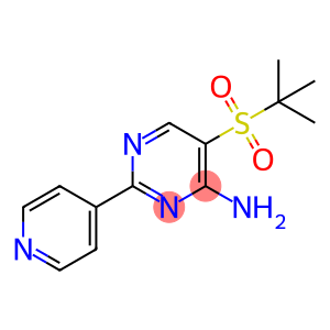 4-Pyrimidinamine, 5-[(1,1-dimethylethyl)sulfonyl]-2-(4-pyridinyl)-