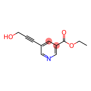 3-Pyridinecarboxylic acid, 5-(3-hydroxy-1-propyn-1-yl)-, ethyl ester