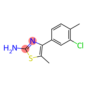 2-AMINO-4-(3-CHLORO-4-METHYLPHENYL)-5-METHYLTHIAZOLE