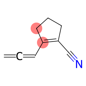 1-Cyclopentene-1-carbonitrile, 2-(1,2-propadienyl)- (9CI)