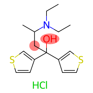 3-Thiophenemethanol, α-[2-(diethylamino)propyl]-α-3-thienyl-, hydrochloride (1:1)