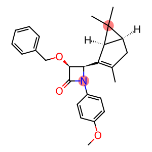 3-(benzyloxy)-1-(4-methoxyphenyl)-4-(3,6,6-trimethylbicyclo[3.1.0]hex-2-en-2-yl)-2-azetidinone