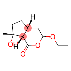 Cyclopenta[c]pyran-1(3H)-one, 3-ethoxyhexahydro-7-hydroxy-7-methyl-, [3S-(3alpha,4aalpha,7alpha,7aalpha)]- (9CI)