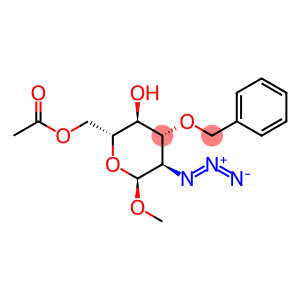 Methyl-azido-2-deoxy-3-O-(phenylmethyl)-alpha-D-glucopyranoside6-acetate