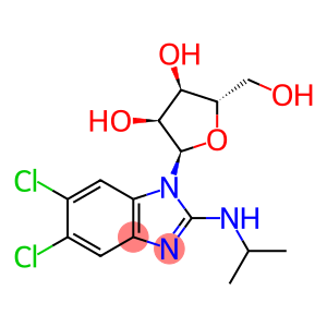 1H-Benzimidazol-2-amine, 5,6-dichloro-N-(1-methylethyl)-1-α-L-ribofuranosyl-