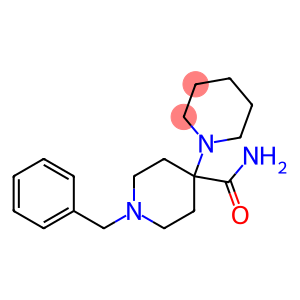 1-(phenylmethyl)-4-piperidin-1-ylpiperidine-4-carboxamide