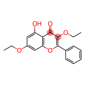 4H-1-Benzopyran-4-one, 3,7-diethoxy-5-hydroxy-2-phenyl-