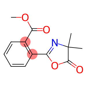 Benzoic  acid,  2-(4,5-dihydro-4,4-dimethyl-5-oxo-2-oxazolyl)-,  methyl  ester