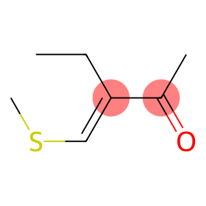 2-Pentanone, 3-[(methylthio)methylene]- (9CI)