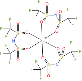 1,1,1-Trifluoro-N-[(trifluoromethyl)sulfonyl]methanesulfonamide  scandium  derivative