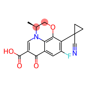 7H-Pyrido[1,2,3-de]-1,4-benzoxazine-6-carboxylic acid, 10-(1-cyanocyclopropyl)-9-fluoro-2,3-dihydro-3-methyl-7-oxo-, (3S)-