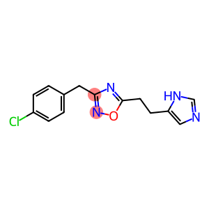 1,2,4-Oxadiazole, 3-[(4-chlorophenyl)methyl]-5-[2-(1H-imidazol-5-yl)ethyl]-
