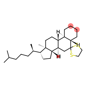 Cholestan-6-one, cyclic 1,2-ethanediyl dithioacetal, (5α)- (9CI)