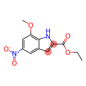 1H-Indole-2-carboxylic acid, 7-methoxy-5-nitro-, ethyl ester