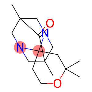 2',2',5,7-tetramethyl-3',4',5',6'-tetrahydrospiro(1,3-diazaadamantane-2,4'-[2'H]-pyran)-6-one