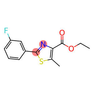 Ethyl 2-(3-fluorophenyl)-5-methyl-1,3-thiazole-4-carboxylate