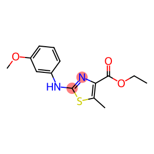 4-Thiazolecarboxylic acid, 2-[(3-methoxyphenyl)amino]-5-methyl-, ethyl ester