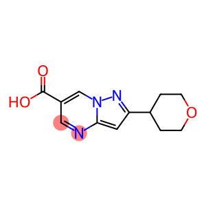 Pyrazolo[1,5-a]pyrimidine-6-carboxylic acid, 2-(tetrahydro-2H-pyran-4-yl)-