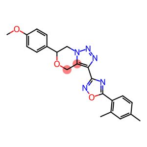 4H-[1,2,3]Triazolo[5,1-c][1,4]oxazine, 3-[5-(2,4-dimethylphenyl)-1,2,4-oxadiazol-3-yl]-6,7-dihydro-6-(4-methoxyphenyl)-