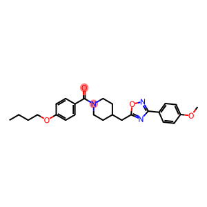 Methanone, (4-butoxyphenyl)[4-[[3-(4-methoxyphenyl)-1,2,4-oxadiazol-5-yl]methyl]-1-piperidinyl]-