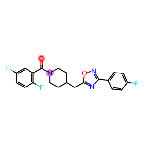 1-(2,5-difluorobenzoyl)-4-{[3-(4-fluorophenyl)-1,2,4-oxadiazol-5-yl]methyl}piperidine